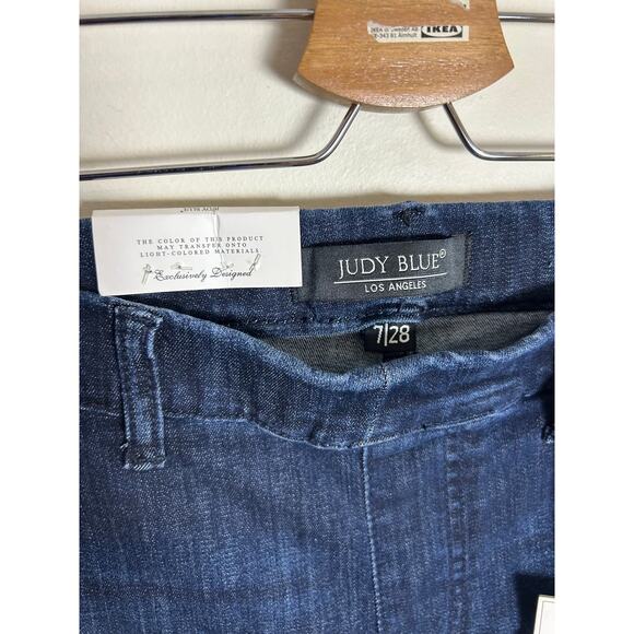 Judy Blue High Rise Pull On Super Flare Jeans Size 28 New - Picture 5 of 7
